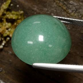 Aventurine vert naturelle coupe roude, 26,90 ct, opaque