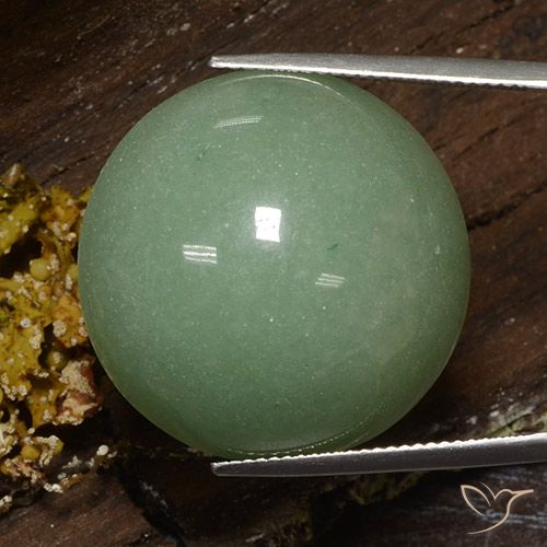 48.14ct Naturel Mousse verte chaude Aventurine, Tour, Opaque