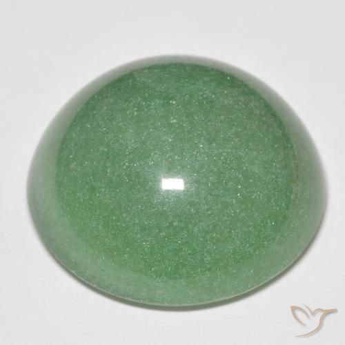 Aventurine Vert pin naturelle Coupe roude, 45.06 ct, Translucide