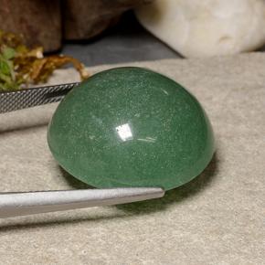 Aventurine vert naturelle coupe roude, 44,80 ct, translucide