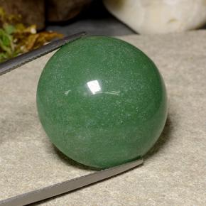 Aventurine vert naturelle coupe roude, 47,47 ct, translucide