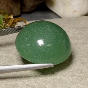 Aventurine vert naturelle coupe roude, 47,47 ct, translucide
