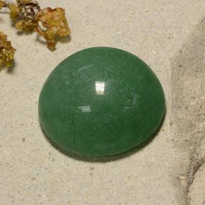 Aventurine vert naturelle coupe roude, 48,43 ct, translucide
