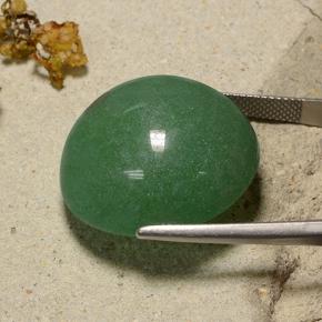 Aventurine vert naturelle coupe roude, 48,43 ct, translucide