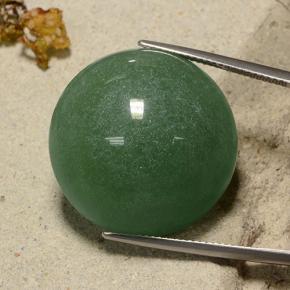 Aventurine vert naturelle coupe roude, 50,34 ct, translucide