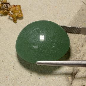 Aventurine vert naturelle coupe roude, 50,34 ct, translucide