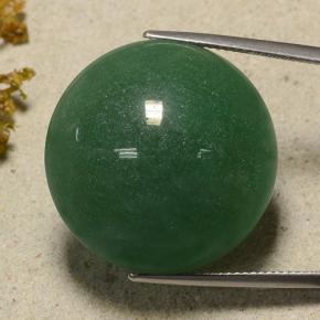 Aventurine vert naturelle coupe roude, 50,32 ct, translucide