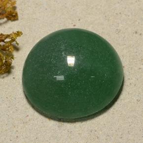 Aventurine vert naturelle coupe roude, 50,32 ct, translucide