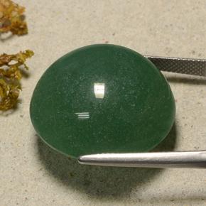 Aventurine vert naturelle coupe roude, 50,32 ct, translucide