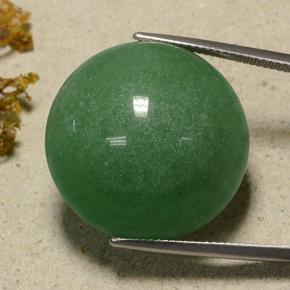 Aventurine vert naturelle coupe roude, 48,59 ct, translucide