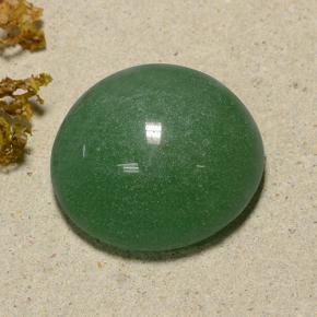 Aventurine vert naturelle coupe roude, 48,59 ct, translucide