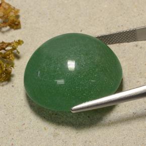 Aventurine vert naturelle coupe roude, 48,59 ct, translucide