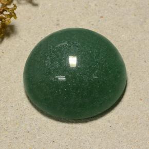 Aventurine vert naturelle coupe roude, 50,64 ct, translucide
