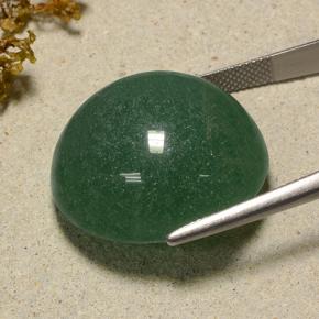 Aventurine vert naturelle coupe roude, 50,64 ct, translucide