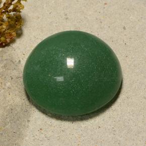 Aventurine vert naturelle coupe roude, 47,36 ct, translucide