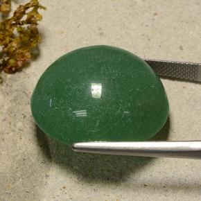 Aventurine vert naturelle coupe roude, 47,36 ct, translucide