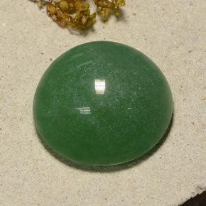 Aventurine Vert pin naturelle Coupe roude, 48.90 ct, Translucide