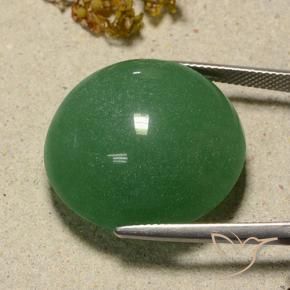 Aventurine Vert moyen naturelle Coupe roude, 47.08 ct, Translucide