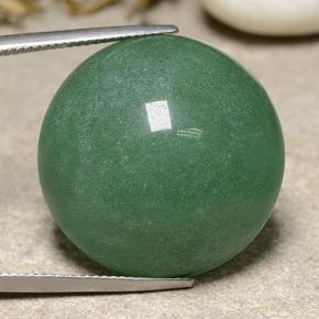 Aventurine vert naturelle coupe roude, 48,95 ct, translucide