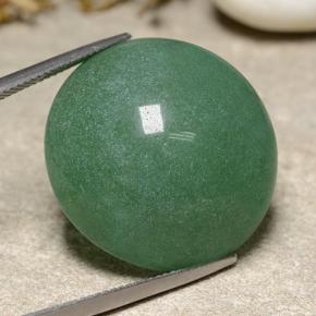 Aventurine vert naturelle coupe roude, 48,95 ct, translucide