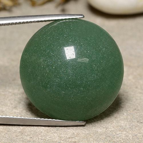 Aventurine Vert moyen naturelle Coupe roude, 43.20 ct, Translucide