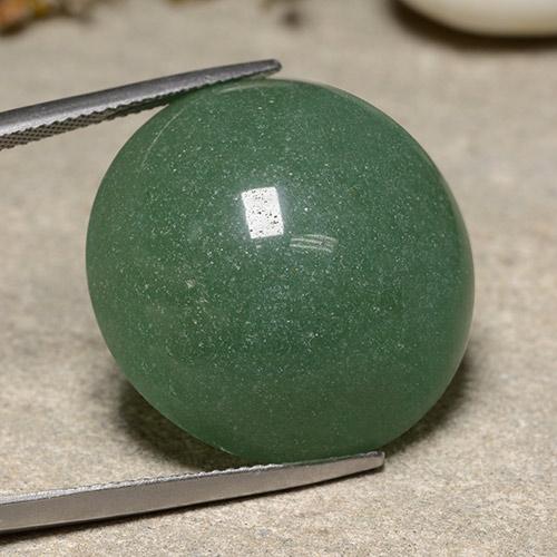 Aventurine Vert moyen naturelle Coupe roude, 43.20 ct, Translucide