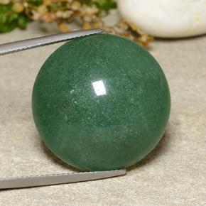 Aventurine vert naturelle coupe roude, 44,34 ct, translucide