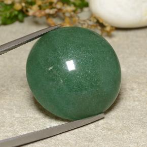 Aventurine vert naturelle coupe roude, 44,34 ct, translucide