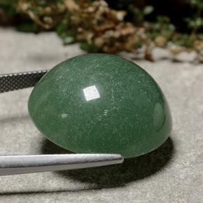 Aventurine Vert foncé naturelle Coupe roude, 44.87 ct, Translucide