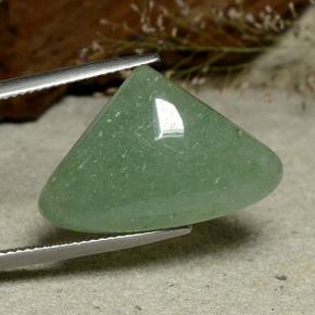 Aventurine Vert naturelle En forme de poire, 18.66 ct, Translucide