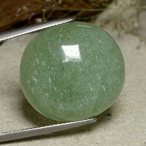 Aventurine Vert moyen-léger naturelle Coupe ovale, 27.70 ct, Translucide