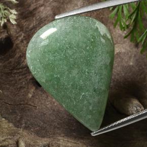 Aventurine vert naturelle en forme de poire, 18,14 ct, translucide