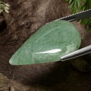 Aventurine vert naturelle en forme de poire, 18,14 ct, translucide