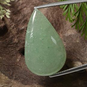 Aventurine Vert naturelle En forme de poire, 16.17 ct, Translucide
