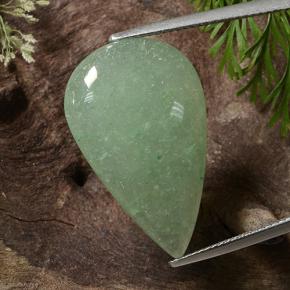 Aventurine Vert naturelle En forme de poire, 16.17 ct, Translucide