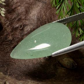 Aventurine Vert naturelle En forme de poire, 16.17 ct, Translucide