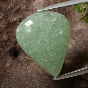 Aventurine Vert naturelle En forme de poire, 10.93 ct, Translucide