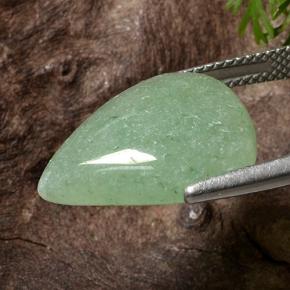 Aventurine Vert naturelle En forme de poire, 10.93 ct, Translucide