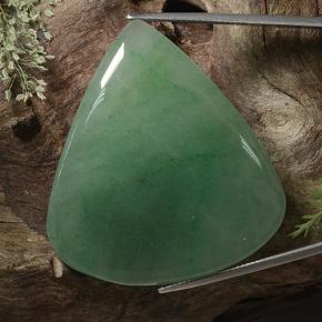 Aventurine Vert naturelle En forme de poire, 89.12 ct, Translucide