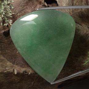 Aventurine Vert naturelle En forme de poire, 89.12 ct, Translucide