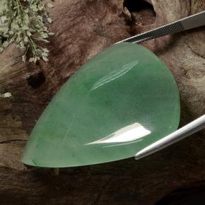 Aventurine Vert naturelle En forme de poire, 89.12 ct, Translucide