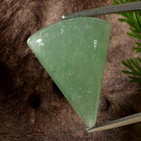 Aventurine Vert naturelle Trillion, 12.64 ct, Translucide