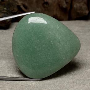 Aventurine vert naturelle en forme de poire, 104,24 ct, translucide