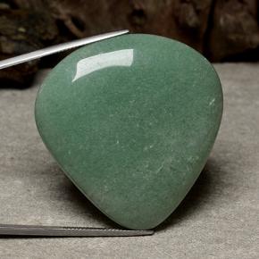 Aventurine vert naturelle en forme de poire, 104,24 ct, translucide