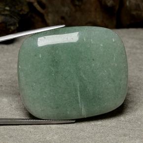Aventurine Vert naturelle Coupe coussin, 99.99 ct, Translucide