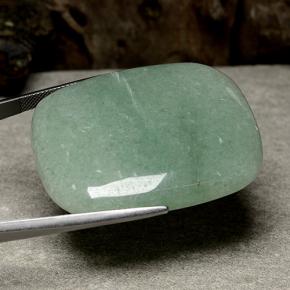 Aventurine Vert naturelle Coupe coussin, 99.99 ct, Translucide