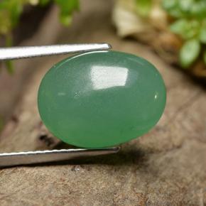 Aventurine Vert naturelle Coupe ovale, 6.05 ct, Translucide