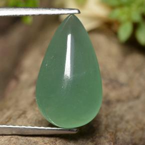 Aventurine vert naturelle en forme de poire, 4,98 ct, translucide