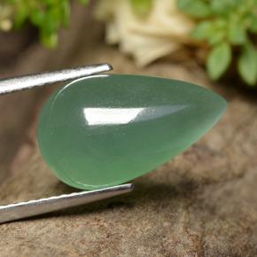 Aventurine vert naturelle en forme de poire, 4,98 ct, translucide