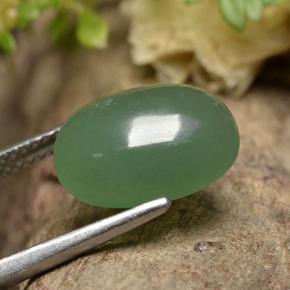 Aventurine Vert naturelle Coupe ovale, 4.62 ct, Translucide